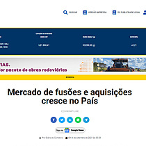 Mercado de fuses e aquisies cresce no Pas